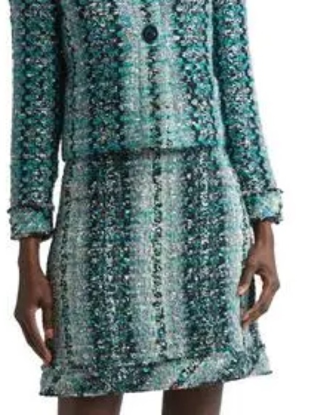 St. John Juniper/Aquamarine Multi Colored Skirt